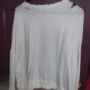 Distressed cute sweatshirt